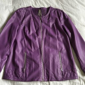Women’s faux leather jacket